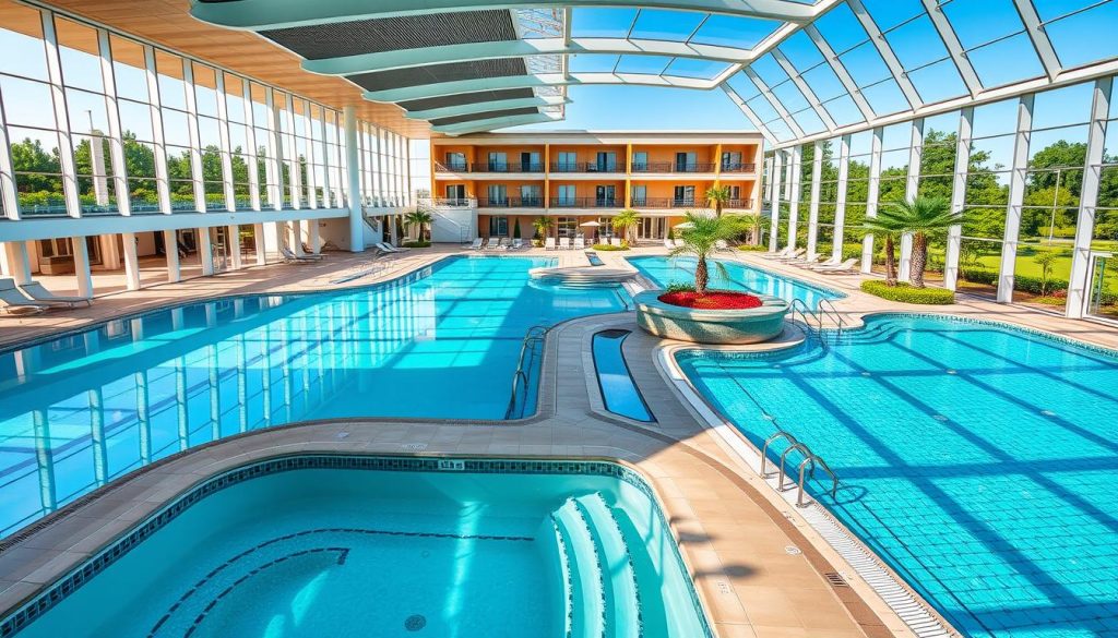 Бассейны и спа-зона Wish Aqua and Spa Resort - топ 30 баз отдыха Киевская область Украина