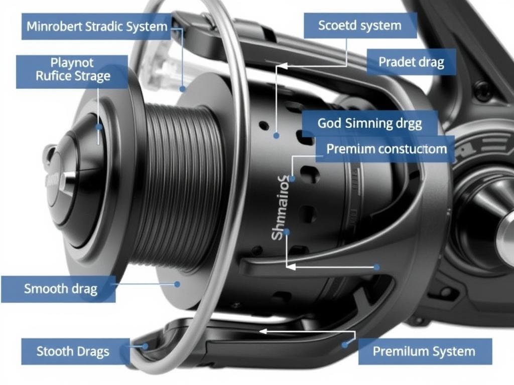 Безынерционная катушка Shimano Stradic FM 4000 для троллинга