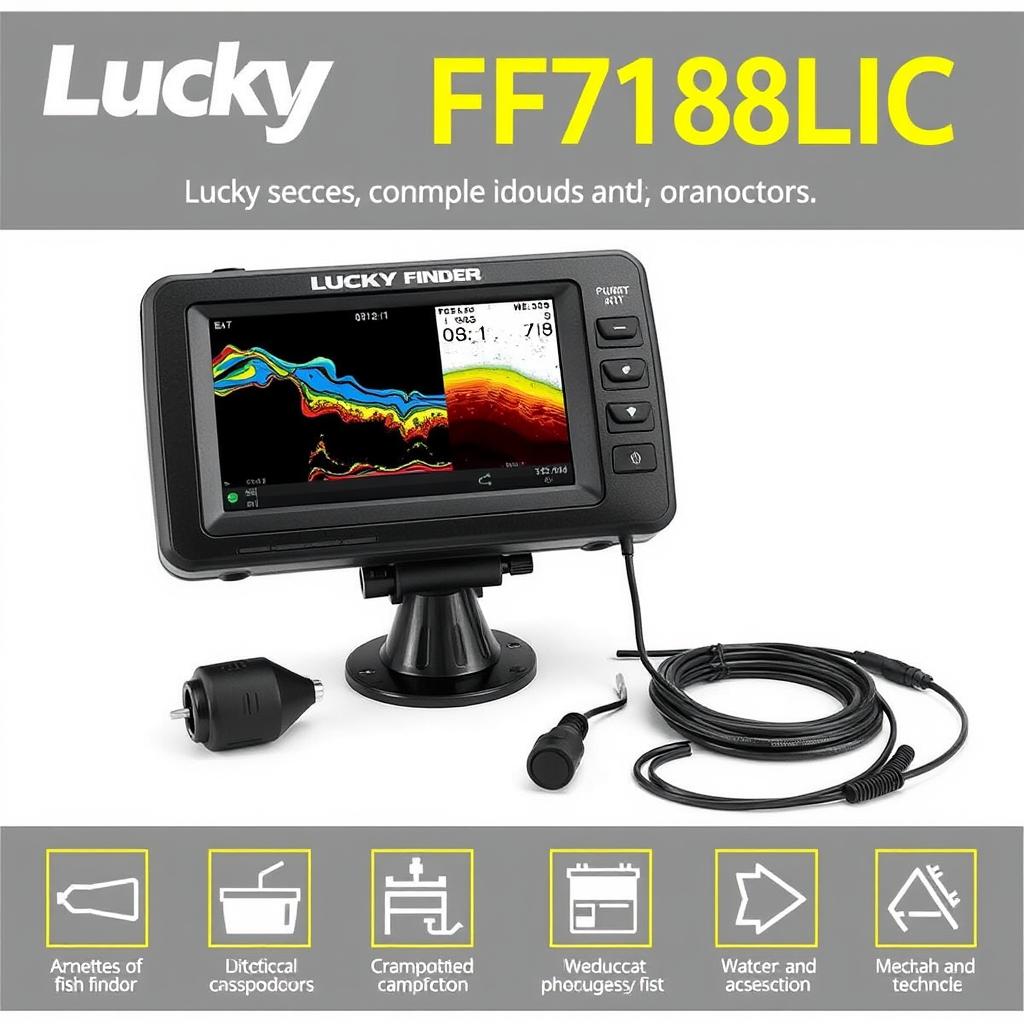 Эхолот Lucky FF718LiC для рыбалки на реках и озерах