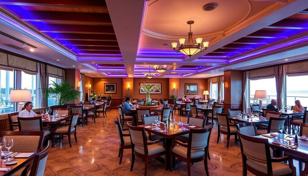 Generate an image of a dining area in Kemal Bay Hotel