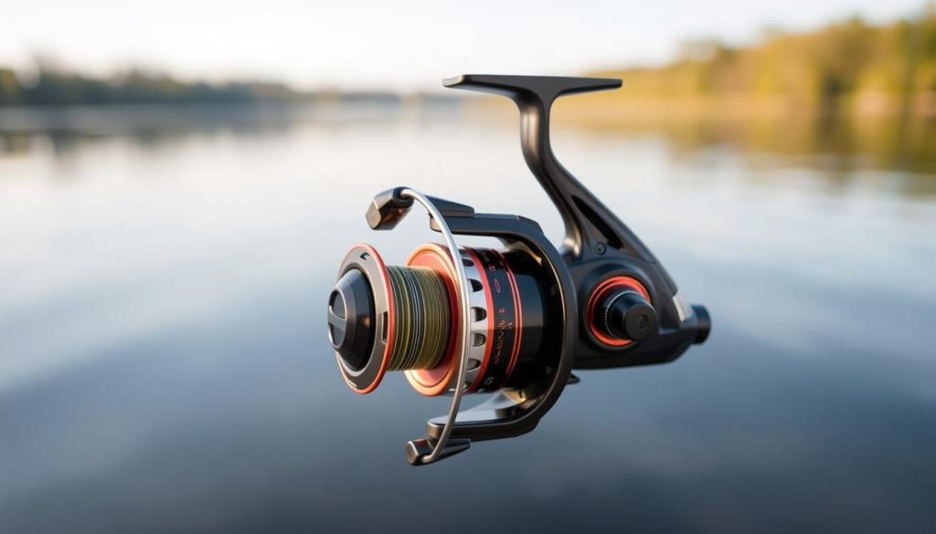 Generate an image of Daiwa Ninja 18 LT 2000 катушка с лайтовой блесной
