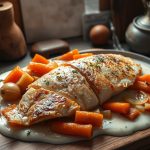 хек с морковью и луком в сметане в духовке