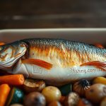 хек в духовке с овощами