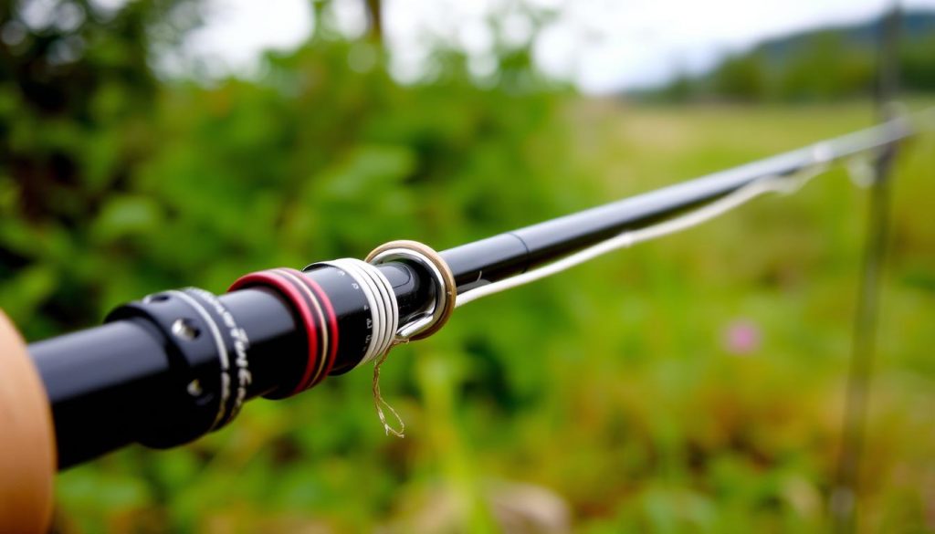 Image of a feeder rod with a cord