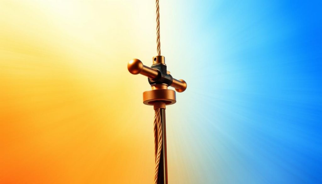 Image of a spinning rod with a cord