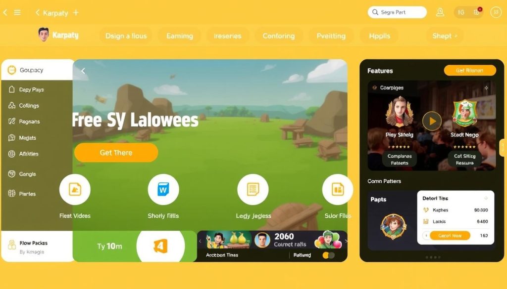 Изображение интерфейса онлайн-платформы Play Karpaty