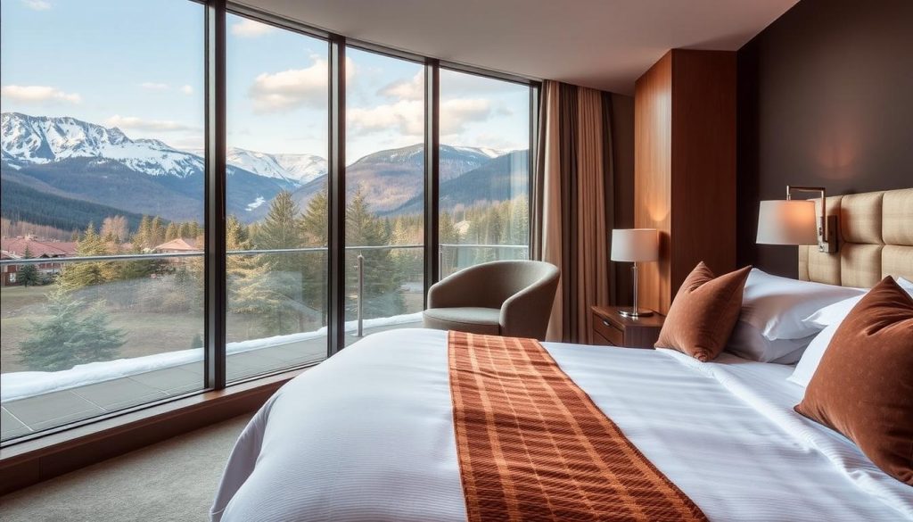 Представьте себе комфортабельный номер в МК Resort Буковель с видом на горы.