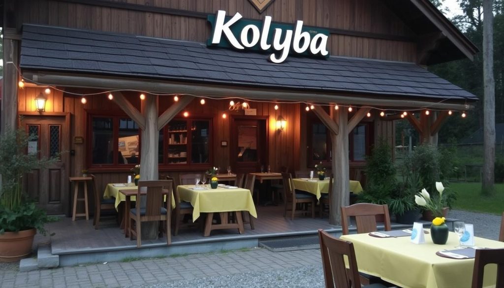 Ресторан "Колыба" в Krmigovo, предлагающий уникальное сочетание гуцульской и европейской кухни.