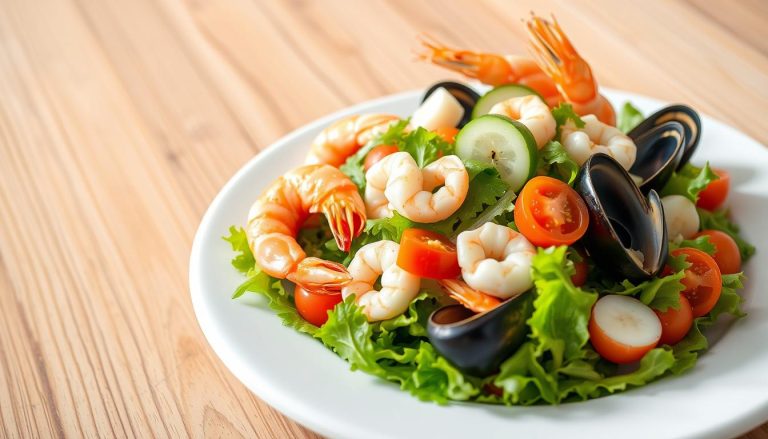 салат с морепродуктов