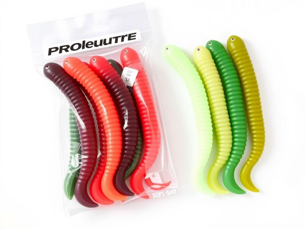 Силиконовая приманка Proleurre Soft Bait в форме червя