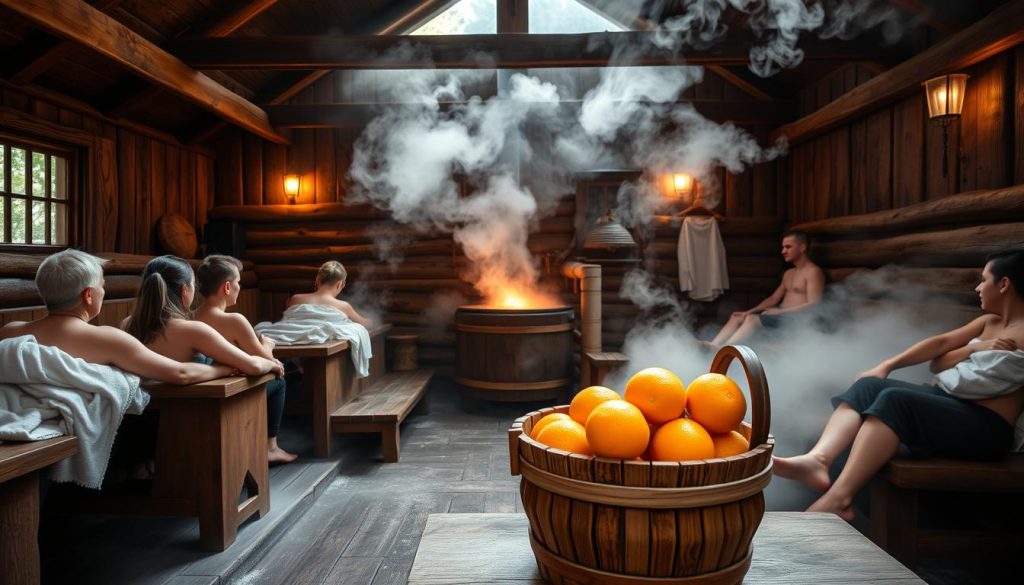 баня с апельсиновыми процедурами