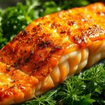 как запечь лосось с зеленью
