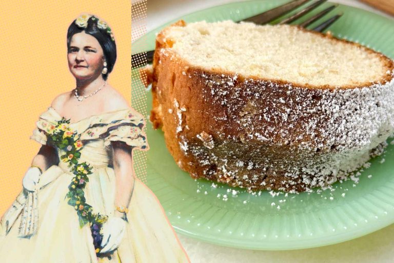 Миндальный торт Мэри Тодд Линкольн ретро и вкусный