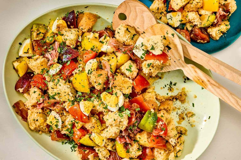 Рецепт салата Salmorejo Panzanella (без приготовления)