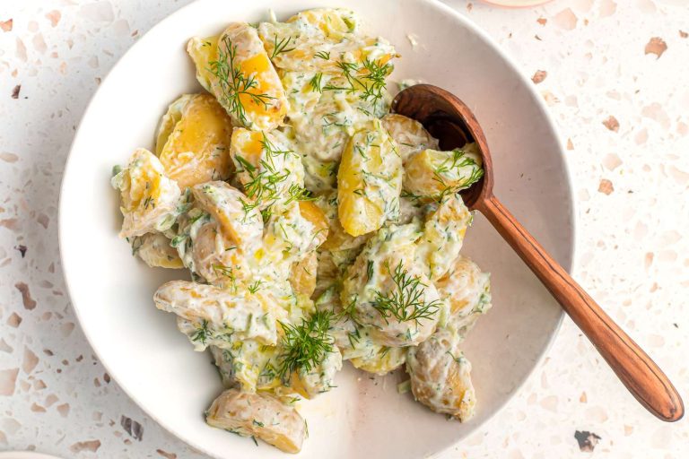 Рецепт салата из картофеля Tzatziki