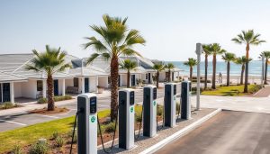 База відпочинку Chayka Resort з зарядкою для електромобілів на Чорному морі