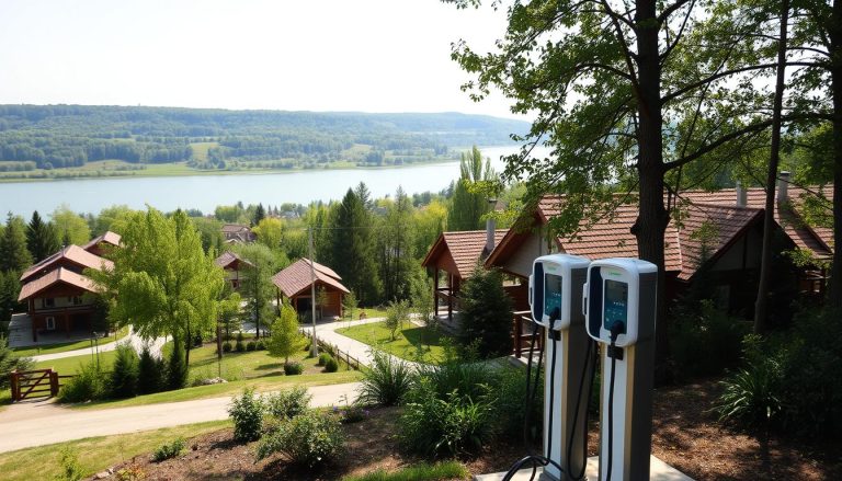 База відпочинку Еко-Затока із зарядкою для електромобілів