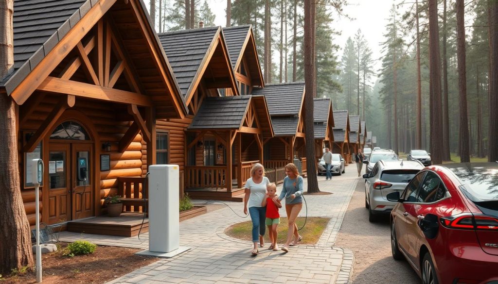 База відпочинку Лісова Казка із зарядними станціями для електромобілів
