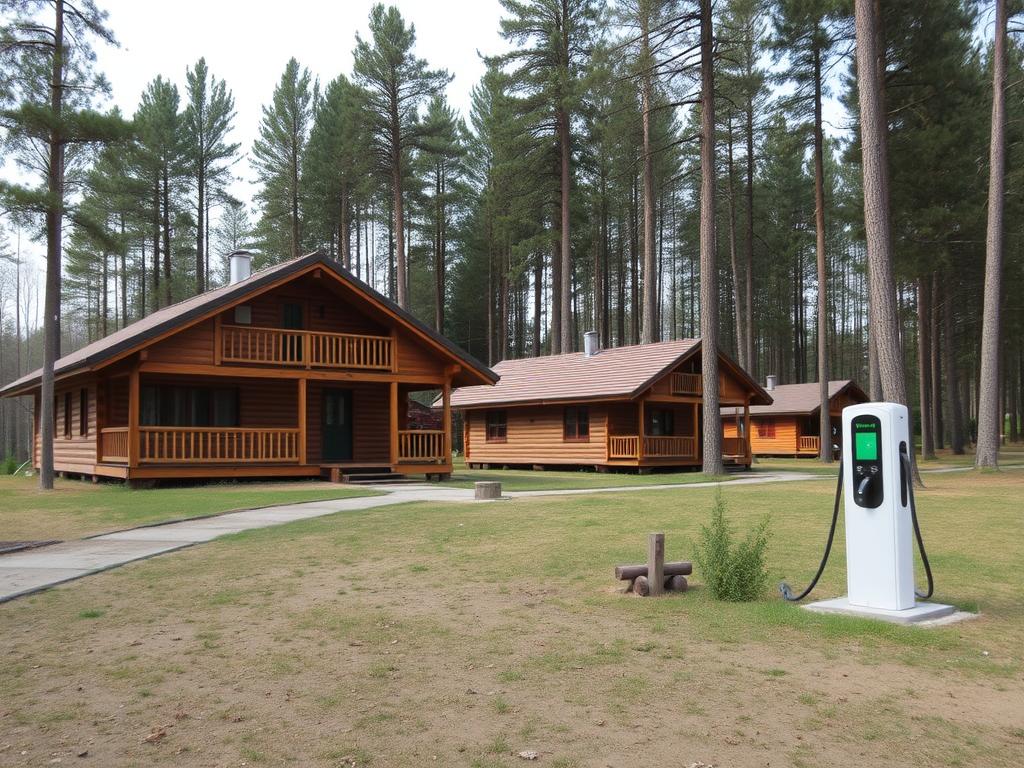 База відпочинку Лісова поляна з зарядкою для електромобілів