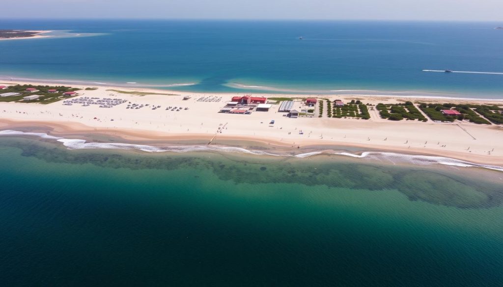 Бердянська коса з піщаними пляжами та Азовським морем