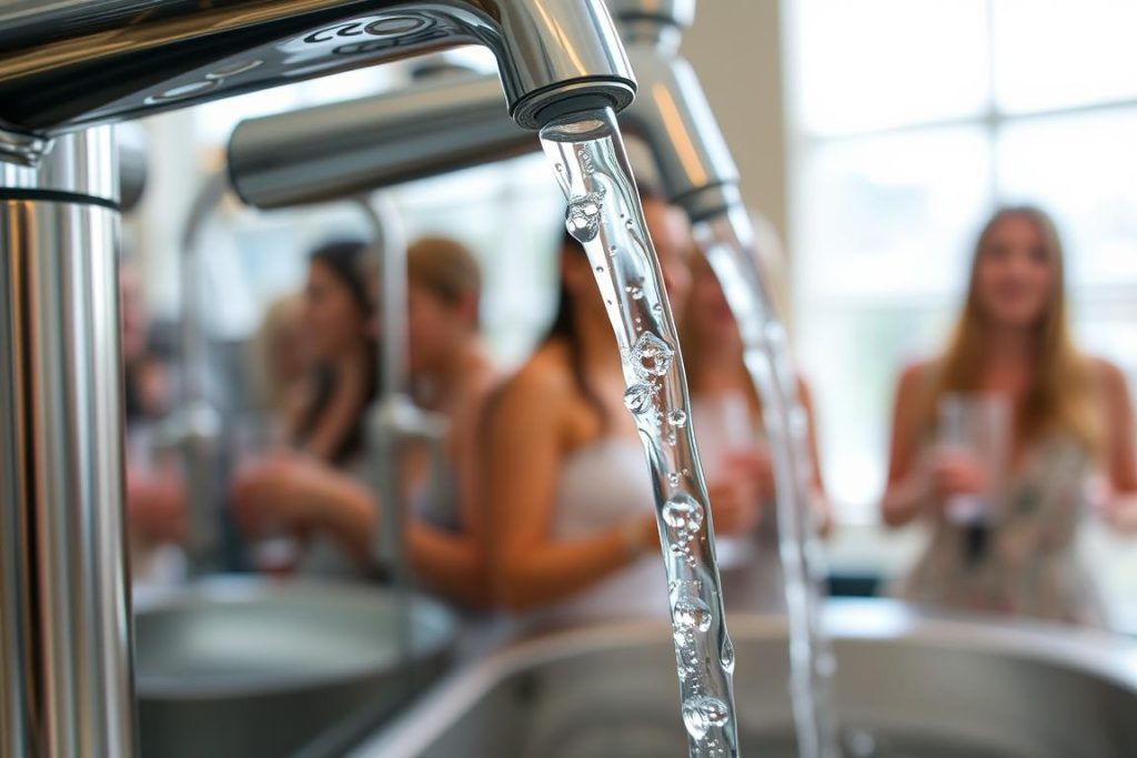 Бювет з миргородською мінеральною водою в курортній зоні відпочинку у Миргороді
