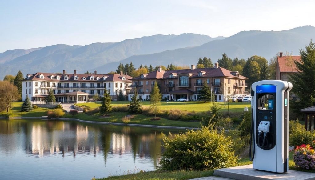Edem Resort Medical & SPA з зарядною станцією для електромобілів у Львівській області
