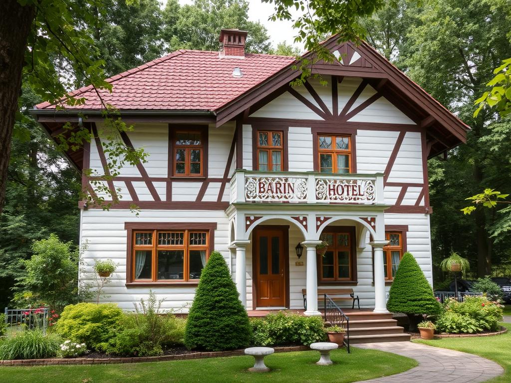 Фасад готелю Barin House у Сумській області
