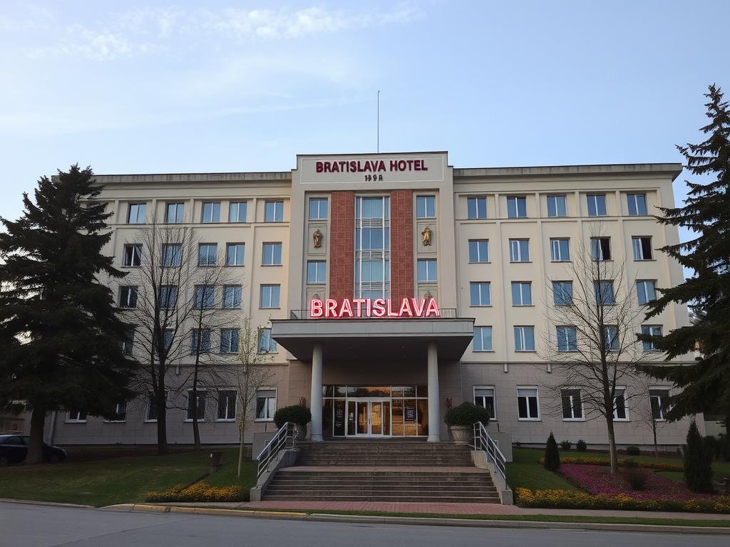 Фасад готелю Братислава на околиці Тернополя