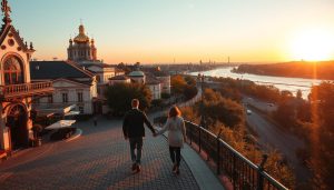 где в киеве романтично погулять