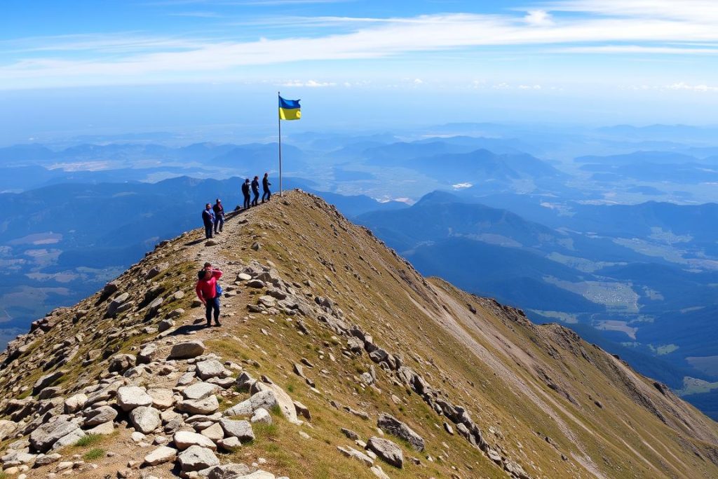 Гора Говерла в Карпатах