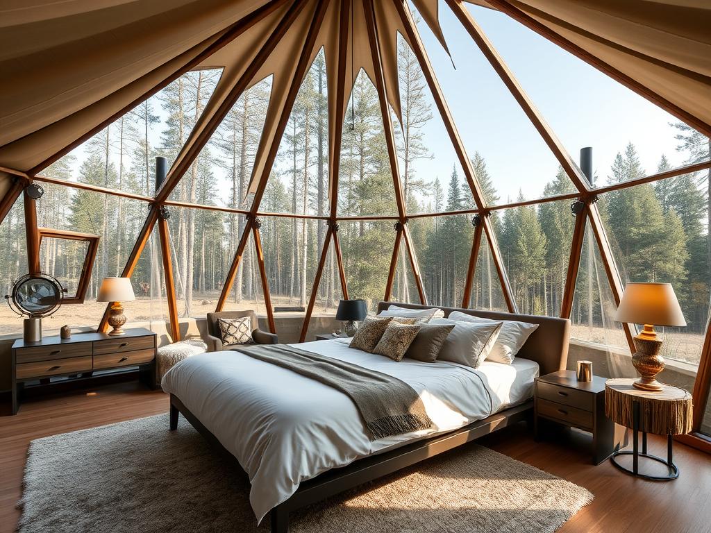 Интерьер шале в Moncastro Glamping в Вилково