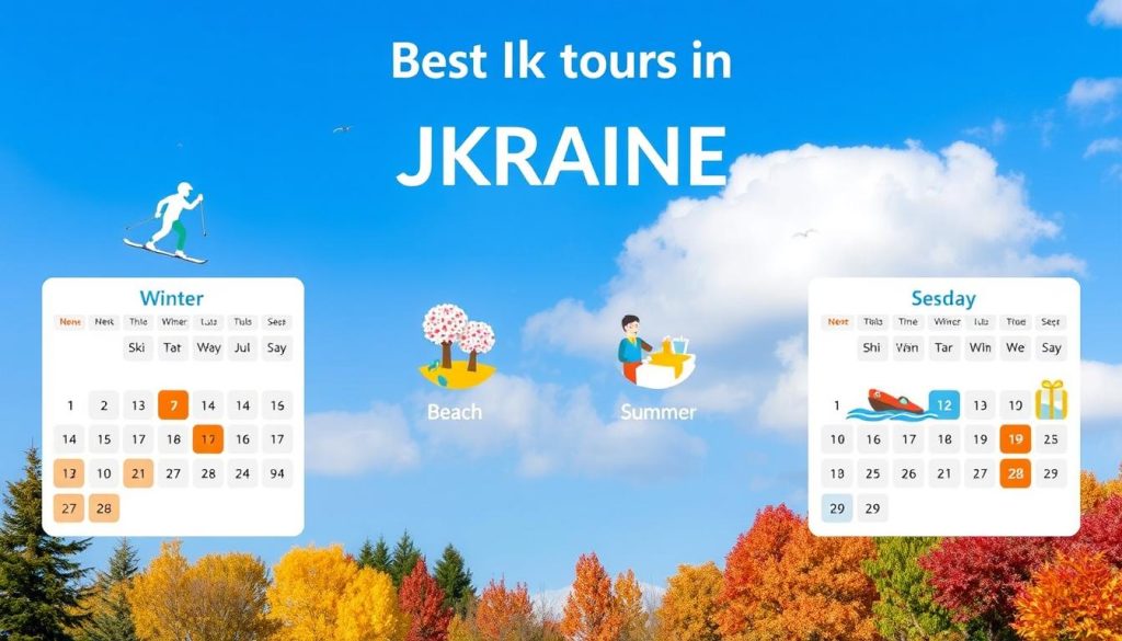 Календар найкращих сезонів для турів по Україні