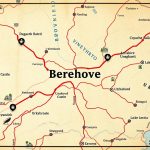 Карта однодневных экскурсий из Берегово с отмеченными направлениями