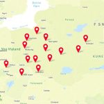 Карта зарядних станцій для електромобілів у Волинській області