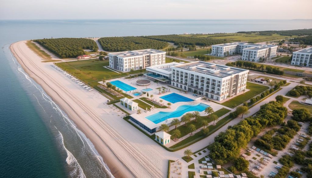 Курортний комплекс Арабатська стрілка з зарядними станціями для електромобілів