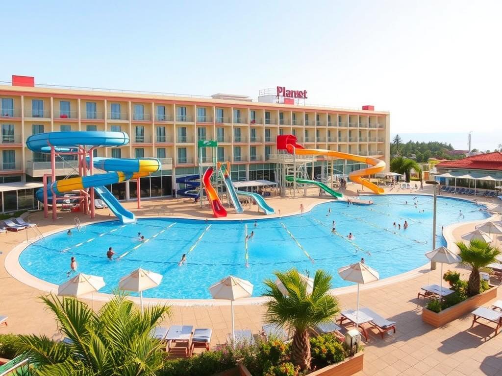 Отель Planeta 4* с аквапарком на Солнечном берегу