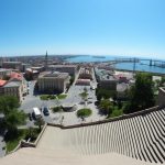 Панорама Одессы с видом на Приморский бульвар и порт