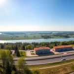 Панорама Запорожской области с видом на мотели