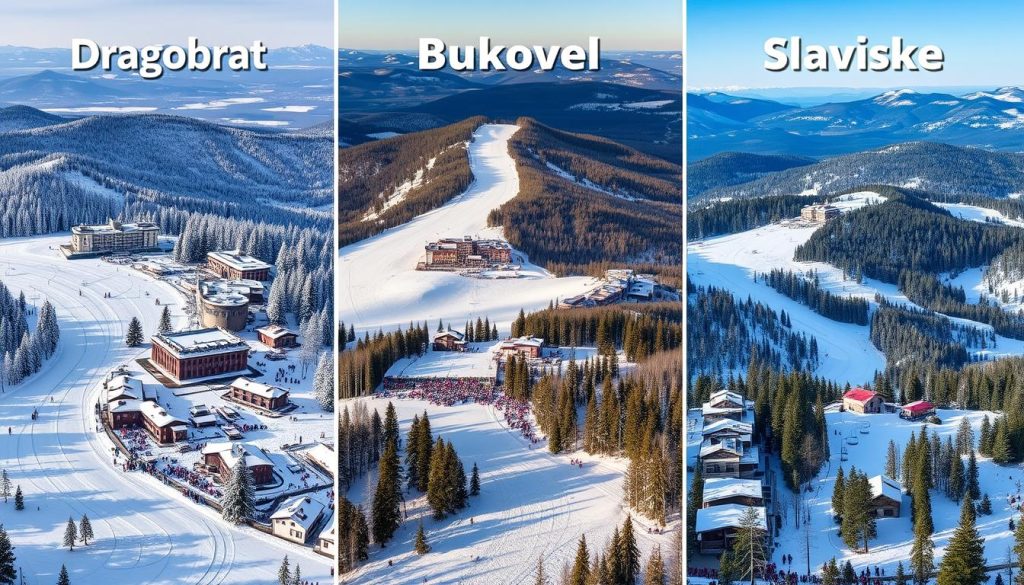 Порівняння гірськолижних курортів України - Драгобрат, Буковель, Славське