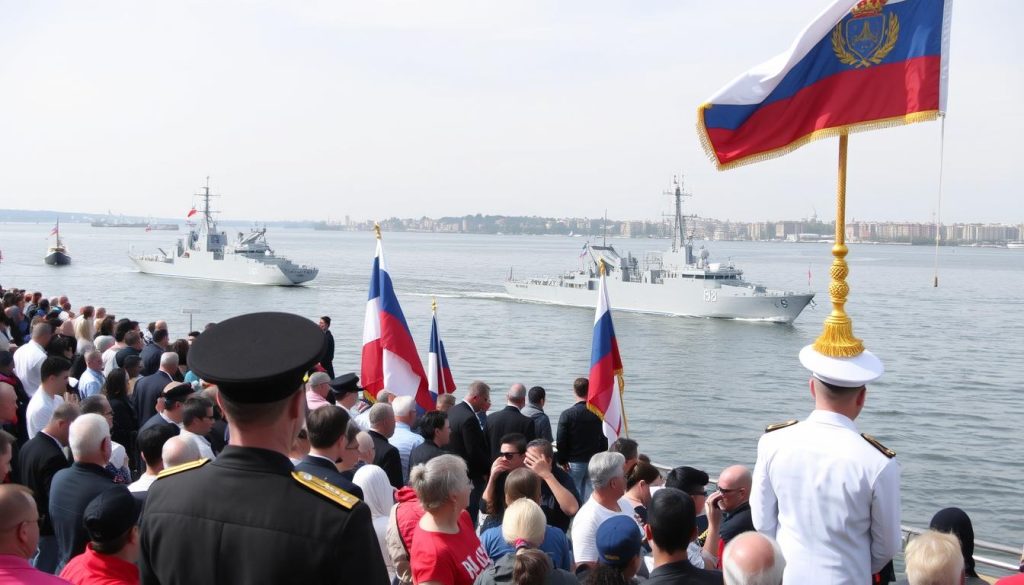 Празднование Дня Военно-морского флота в Одессе