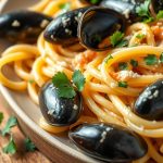 рецепт пасты с мидиями и петрушкой