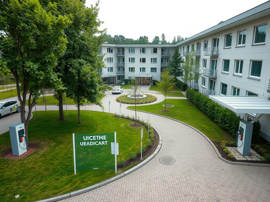 Санаторій Джерело з зарядними станціями для електромобілів