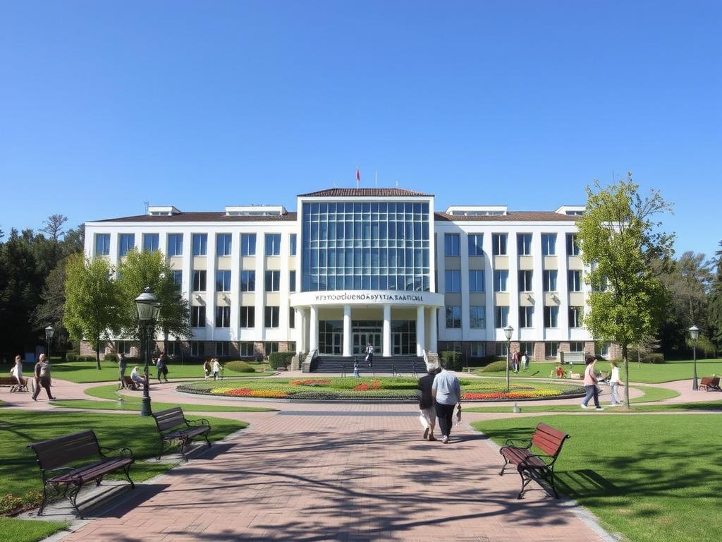 Санаторій «Миргородздравниця» - вид на корпус та територію для відпочинку