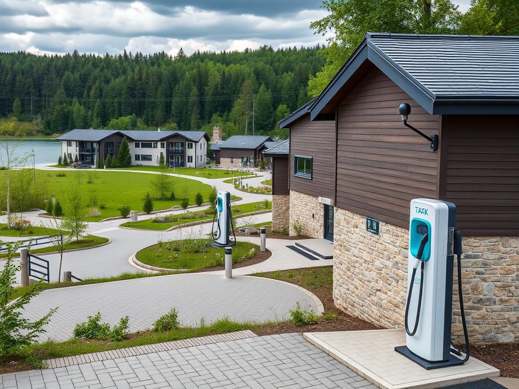 Tartak Resort з зарядною станцією для електромобілів