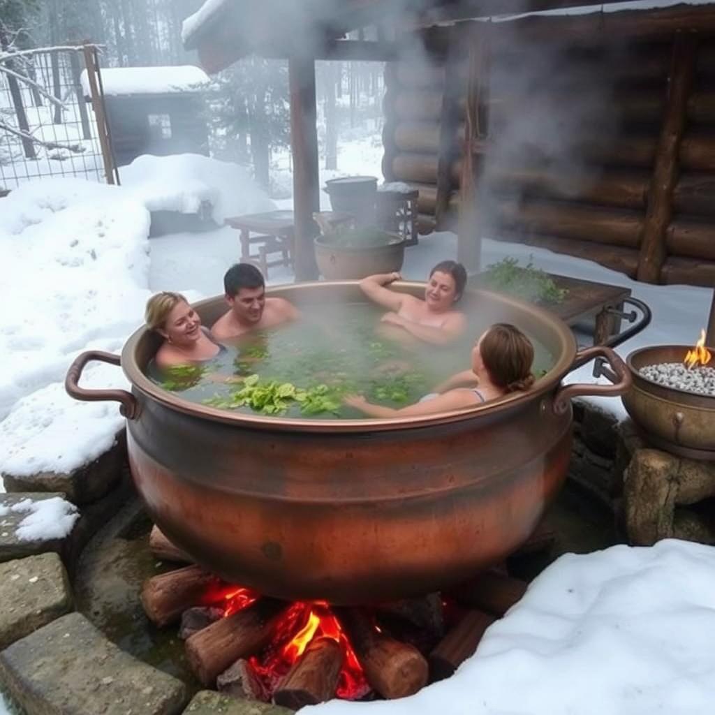 Традиционный карпатский чан на курорты Буковель