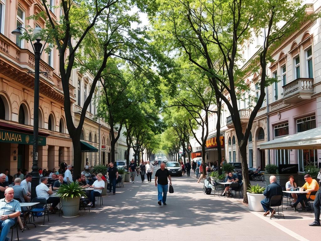 Улица Дерибасовская в Одессе