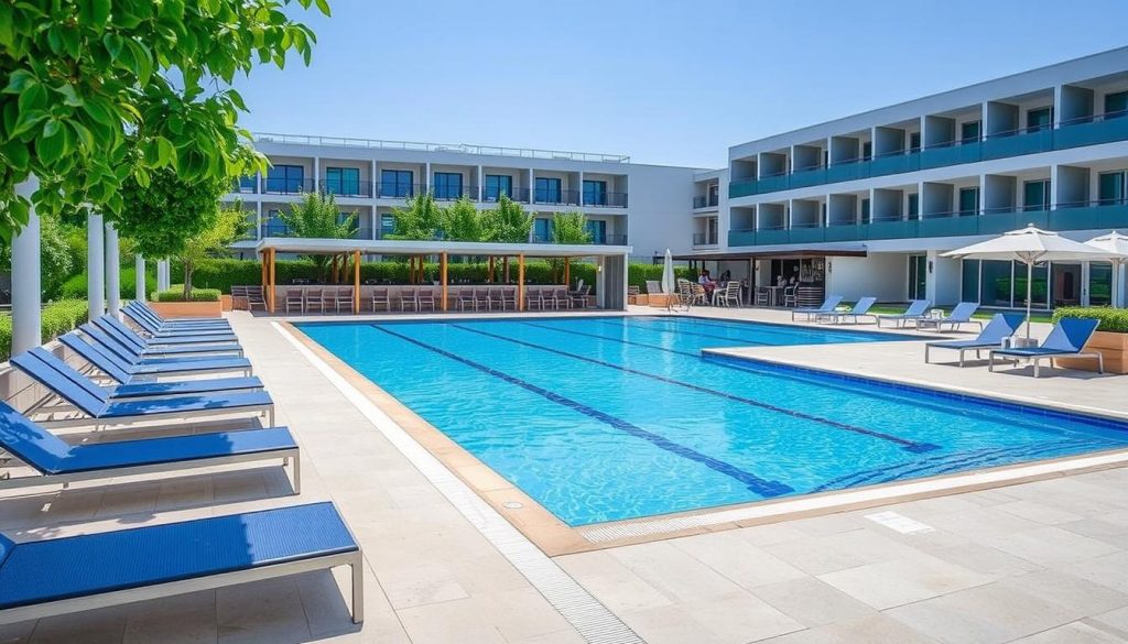 Відкритий басейн комплексу Aqua Holiday