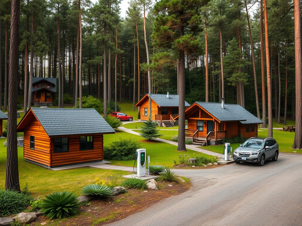 Відпочинковий комплекс Карпатська тиша з зарядкою для електромобілів