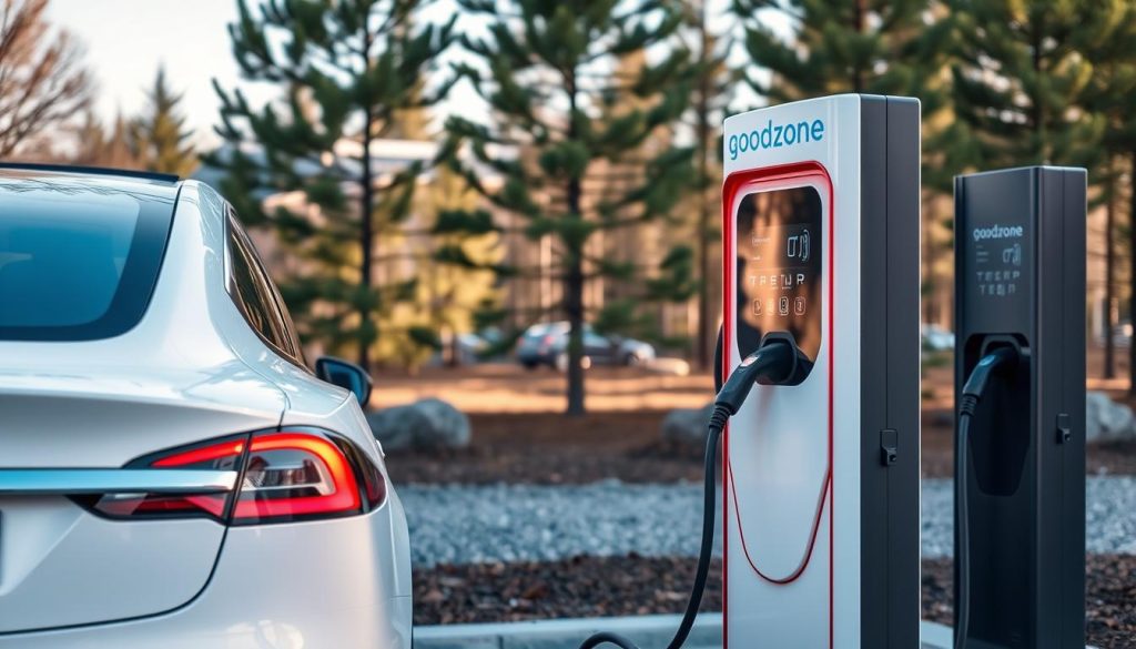 Зарядна станція для електромобілів на базі відпочинку GoodZone