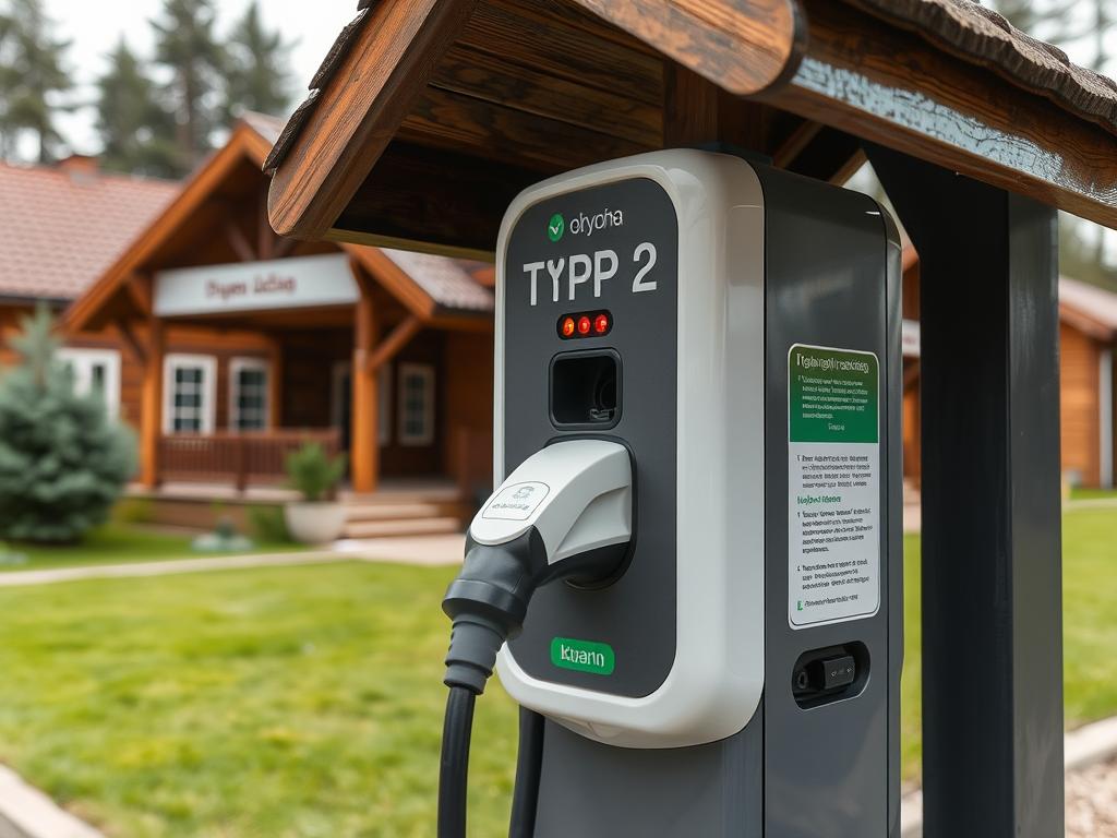 Зарядная станция Type 2 для электромобилей в Поляна УДачи, Харьковская область